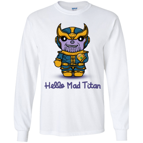 T-Shirts White / YS Hello Mad Titan Youth Long Sleeve T-Shirt