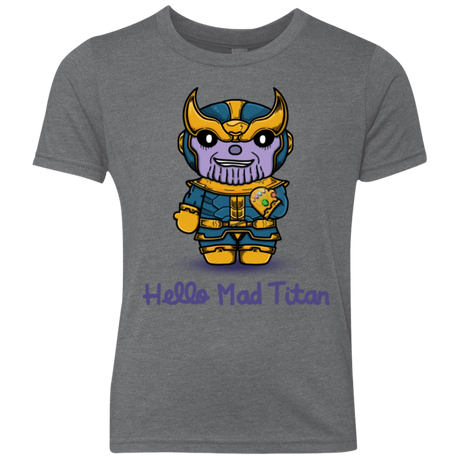 T-Shirts Premium Heather / YXS Hello Mad Titan Youth Triblend T-Shirt