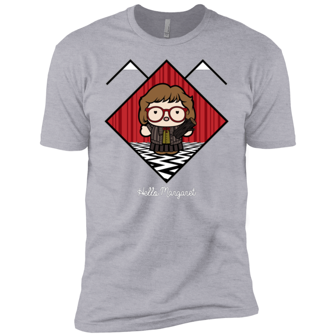 T-Shirts Heather Grey / YXS Hello Margaret Boys Premium T-Shirt