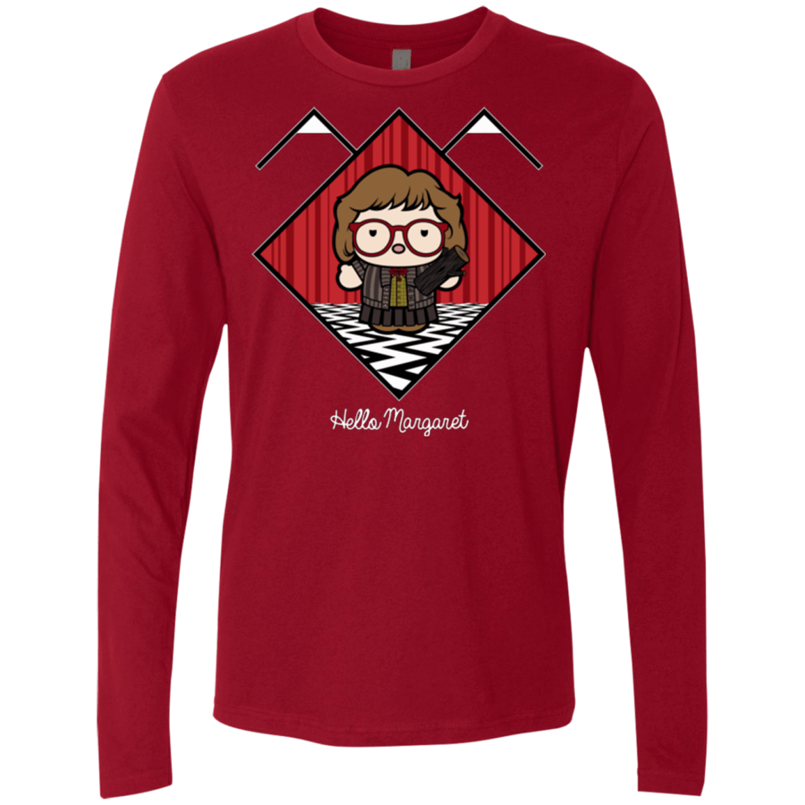 T-Shirts Cardinal / Small Hello Margaret Men's Premium Long Sleeve