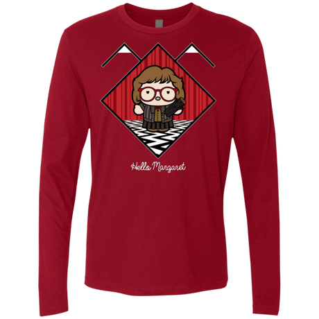 T-Shirts Cardinal / Small Hello Margaret Men's Premium Long Sleeve