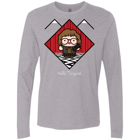 T-Shirts Heather Grey / Small Hello Margaret Men's Premium Long Sleeve