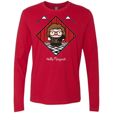 T-Shirts Red / Small Hello Margaret Men's Premium Long Sleeve