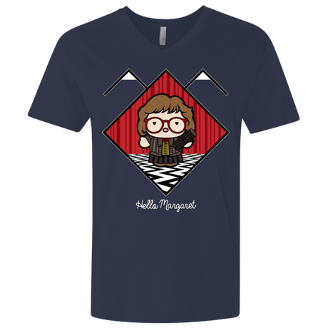 T-Shirts Midnight Navy / X-Small Hello Margaret Men's Premium V-Neck