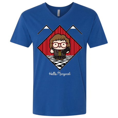T-Shirts Royal / X-Small Hello Margaret Men's Premium V-Neck