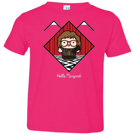 T-Shirts Hot Pink / 2T Hello Margaret Toddler Premium T-Shirt
