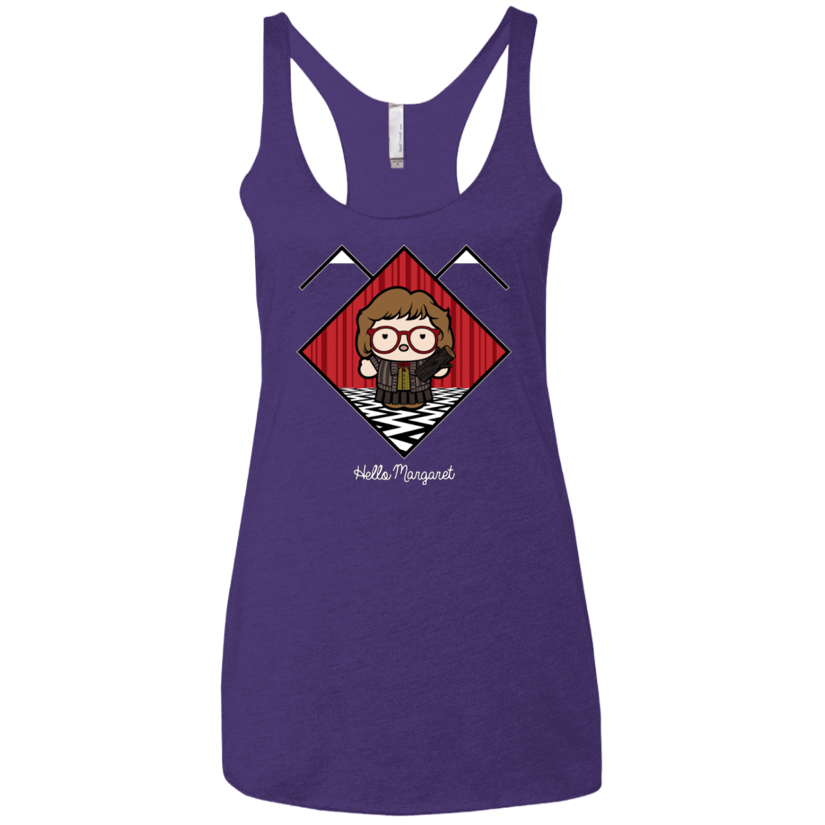T-Shirts Purple / X-Small Hello Margaret Women's Triblend Racerback Tank