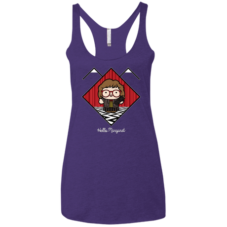 T-Shirts Purple / X-Small Hello Margaret Women's Triblend Racerback Tank