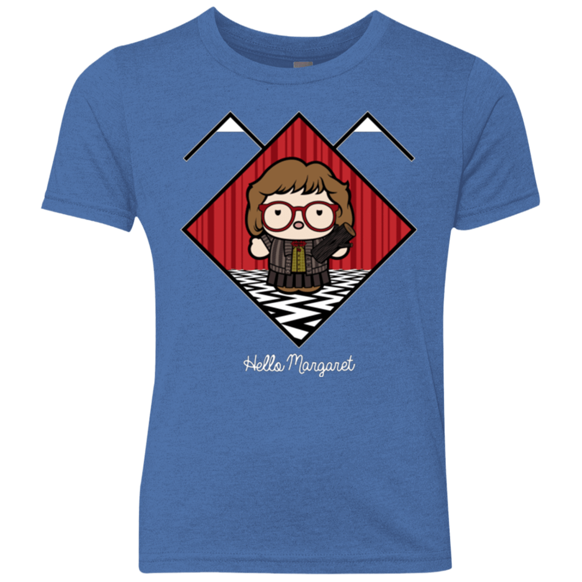 T-Shirts Vintage Royal / YXS Hello Margaret Youth Triblend T-Shirt
