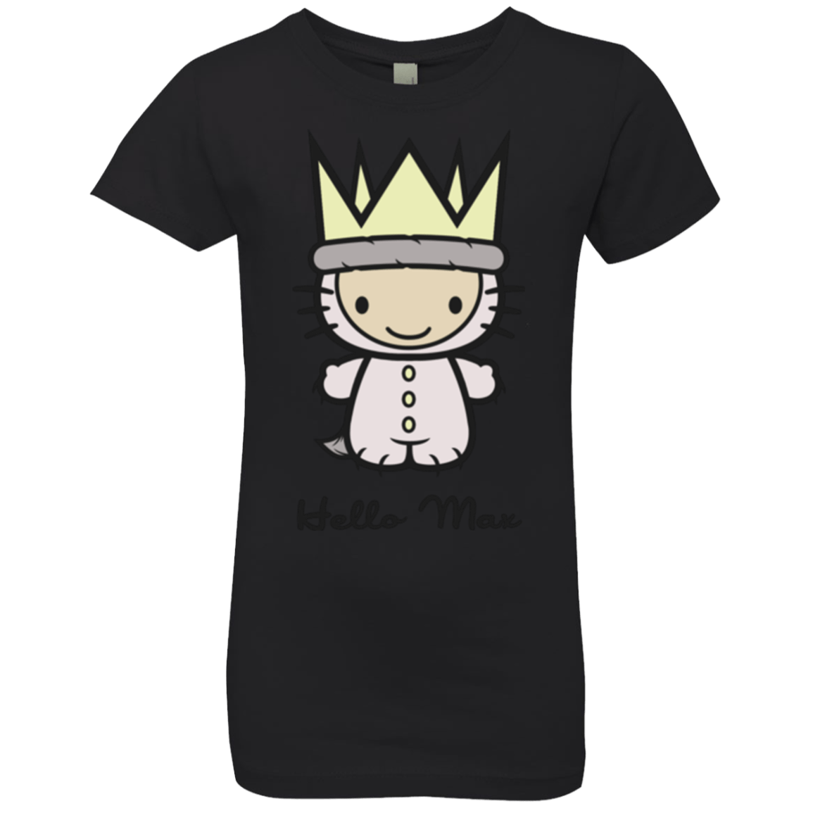 T-Shirts Black / YXS Hello Max Girls Premium T-Shirt