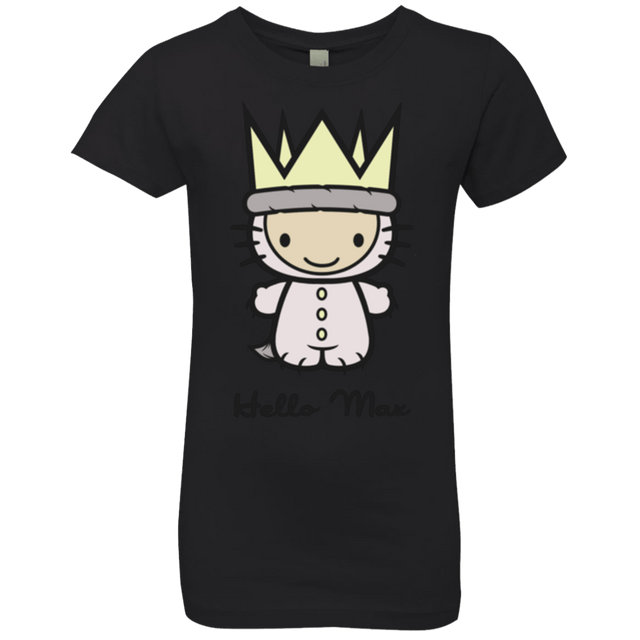 T-Shirts Black / YXS Hello Max Girls Premium T-Shirt