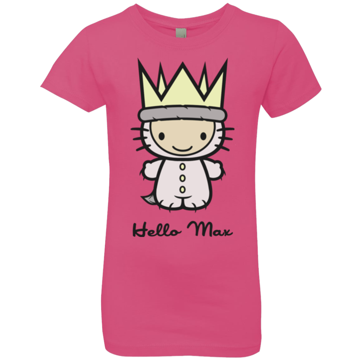 T-Shirts Hot Pink / YXS Hello Max Girls Premium T-Shirt