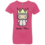 T-Shirts Hot Pink / YXS Hello Max Girls Premium T-Shirt