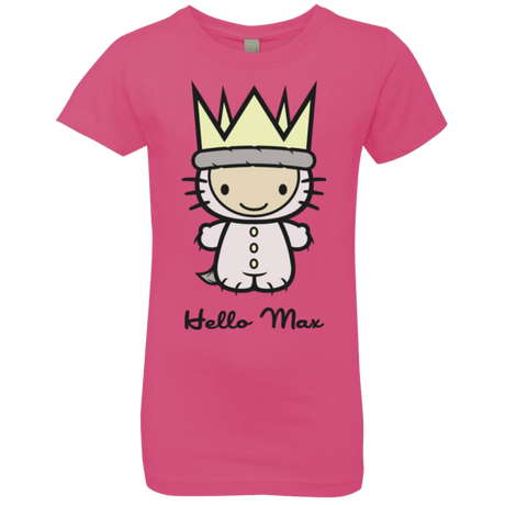 T-Shirts Hot Pink / YXS Hello Max Girls Premium T-Shirt