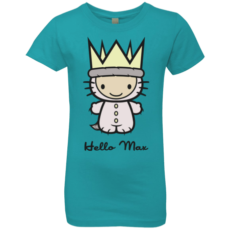 T-Shirts Tahiti Blue / YXS Hello Max Girls Premium T-Shirt