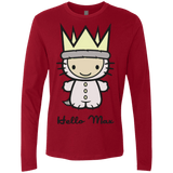 T-Shirts Cardinal / Small Hello Max Men's Premium Long Sleeve