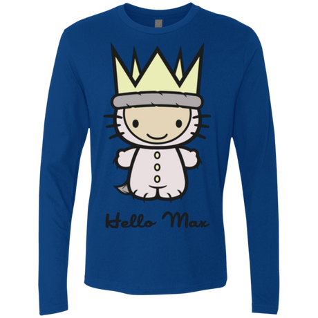 T-Shirts Royal / Small Hello Max Men's Premium Long Sleeve