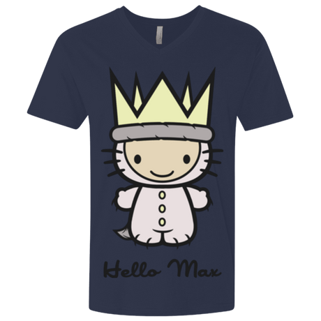 T-Shirts Midnight Navy / X-Small Hello Max Men's Premium V-Neck