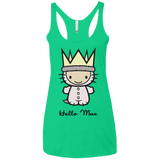 T-Shirts Envy / X-Small Hello Max Women's Triblend Racerback Tank