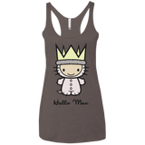 T-Shirts Macchiato / X-Small Hello Max Women's Triblend Racerback Tank