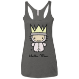 T-Shirts Premium Heather / X-Small Hello Max Women's Triblend Racerback Tank