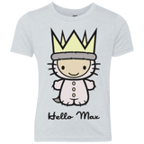 T-Shirts Heather White / YXS Hello Max Youth Triblend T-Shirt