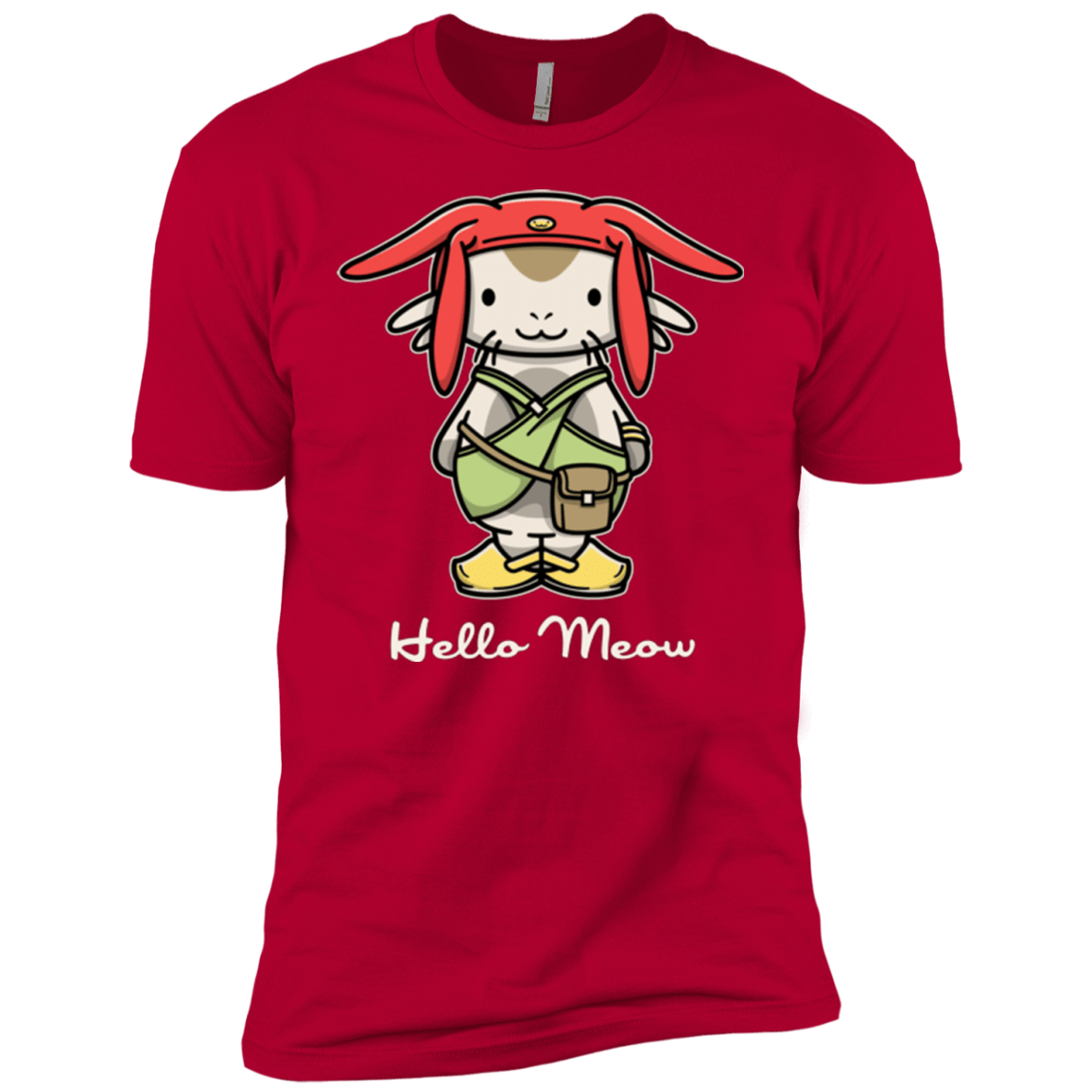 T-Shirts Red / YXS HELLO MEOW Boys Premium T-Shirt