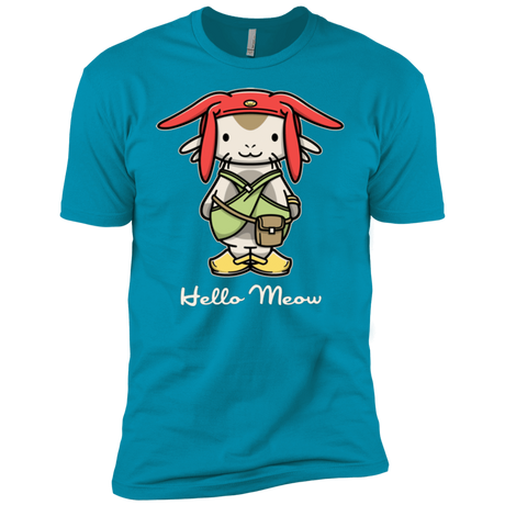 T-Shirts Turquoise / YXS HELLO MEOW Boys Premium T-Shirt