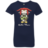 T-Shirts Midnight Navy / YXS HELLO MEOW Girls Premium T-Shirt