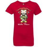 T-Shirts Red / YXS HELLO MEOW Girls Premium T-Shirt