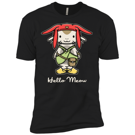 T-Shirts Black / X-Small HELLO MEOW Men's Premium T-Shirt