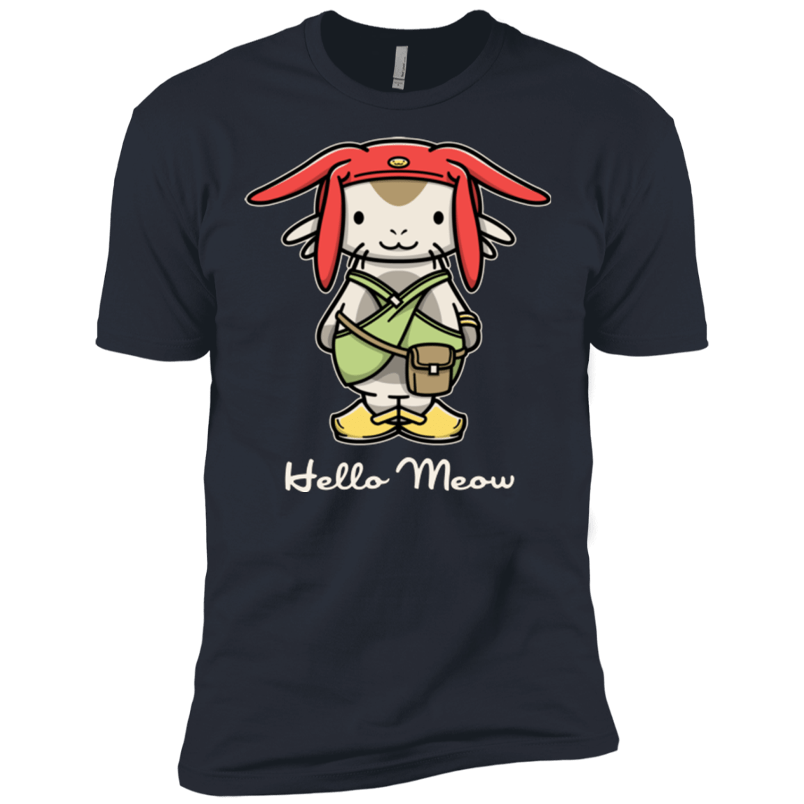 T-Shirts Indigo / X-Small HELLO MEOW Men's Premium T-Shirt