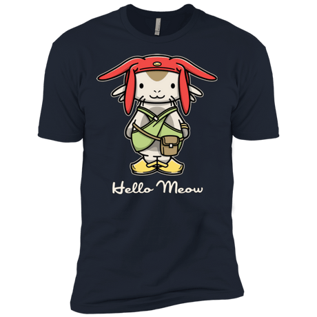 T-Shirts Midnight Navy / X-Small HELLO MEOW Men's Premium T-Shirt