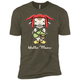 T-Shirts Military Green / X-Small HELLO MEOW Men's Premium T-Shirt