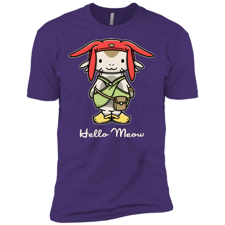 T-Shirts Purple / X-Small HELLO MEOW Men's Premium T-Shirt