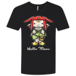 T-Shirts Black / X-Small HELLO MEOW Men's Premium V-Neck