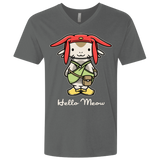 T-Shirts Heavy Metal / X-Small HELLO MEOW Men's Premium V-Neck