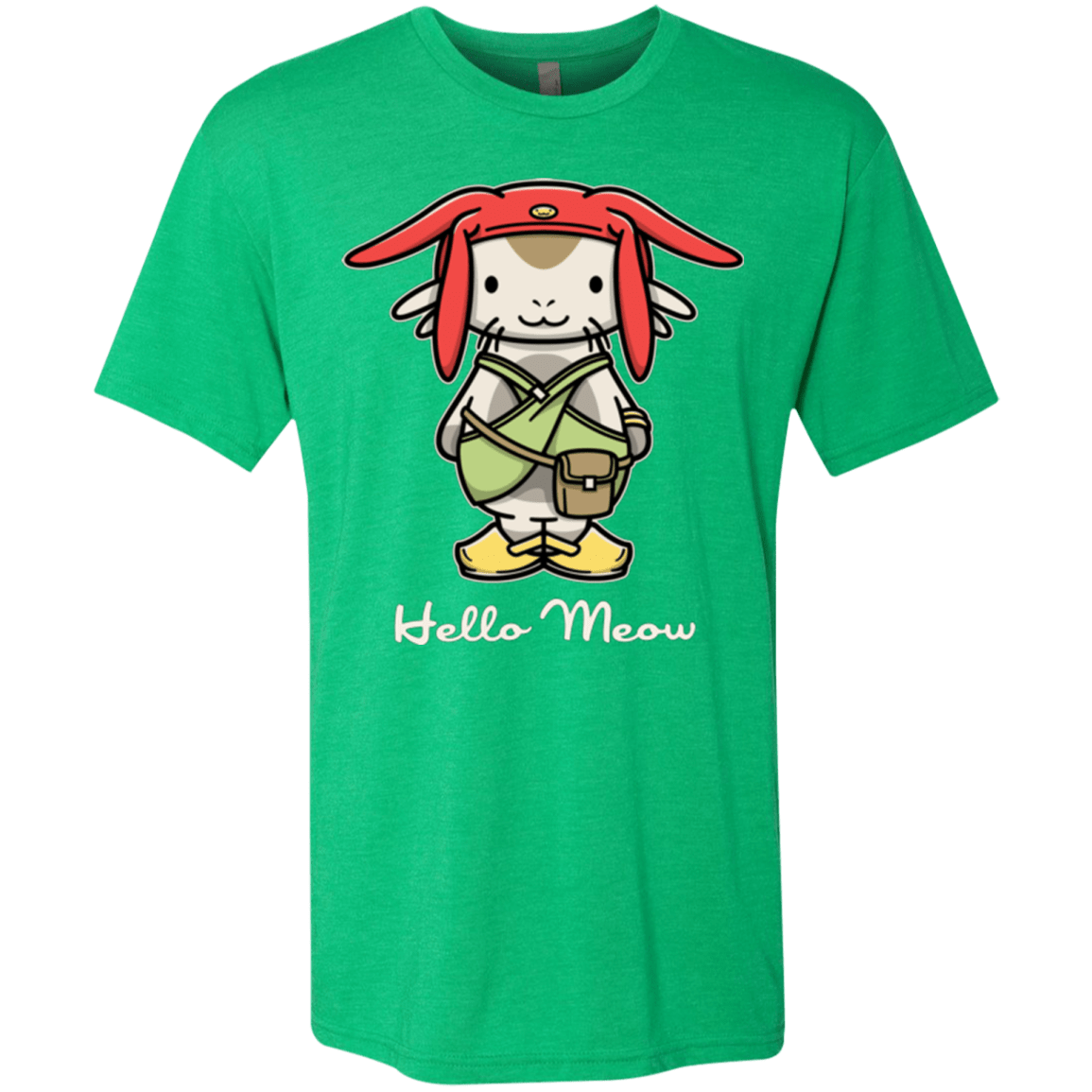 T-Shirts Envy / Small HELLO MEOW Men's Triblend T-Shirt