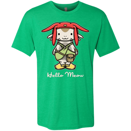T-Shirts Envy / Small HELLO MEOW Men's Triblend T-Shirt
