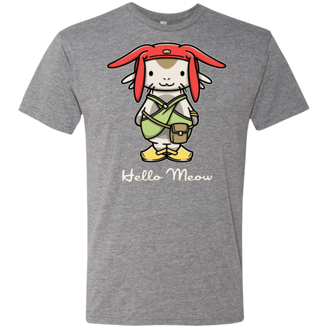 T-Shirts Premium Heather / Small HELLO MEOW Men's Triblend T-Shirt