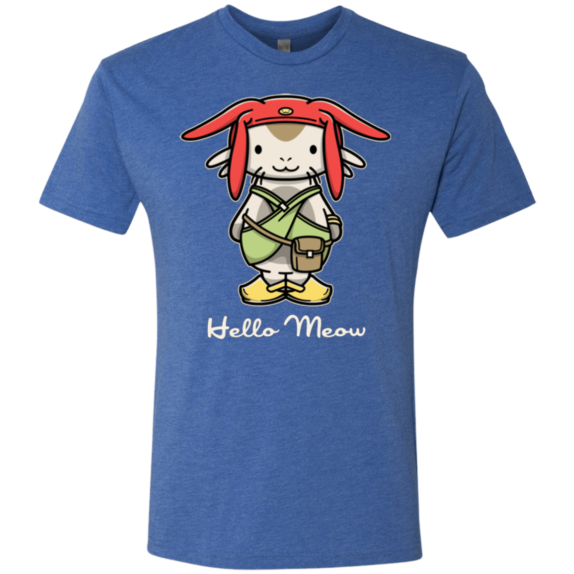 T-Shirts Vintage Royal / Small HELLO MEOW Men's Triblend T-Shirt