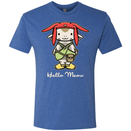 T-Shirts Vintage Royal / Small HELLO MEOW Men's Triblend T-Shirt