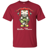 T-Shirts Cardinal / Small HELLO MEOW T-Shirt