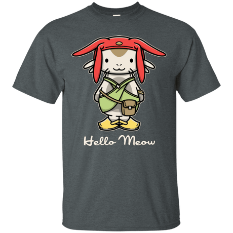 T-Shirts Dark Heather / Small HELLO MEOW T-Shirt