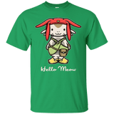 T-Shirts Irish Green / Small HELLO MEOW T-Shirt