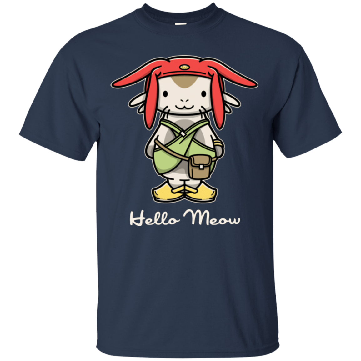T-Shirts Navy / Small HELLO MEOW T-Shirt