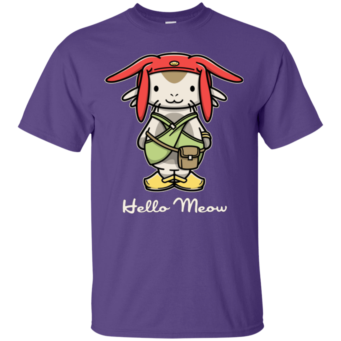 T-Shirts Purple / Small HELLO MEOW T-Shirt