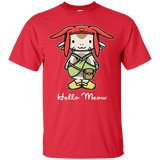 T-Shirts Red / Small HELLO MEOW T-Shirt