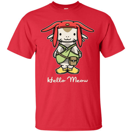 T-Shirts Red / Small HELLO MEOW T-Shirt