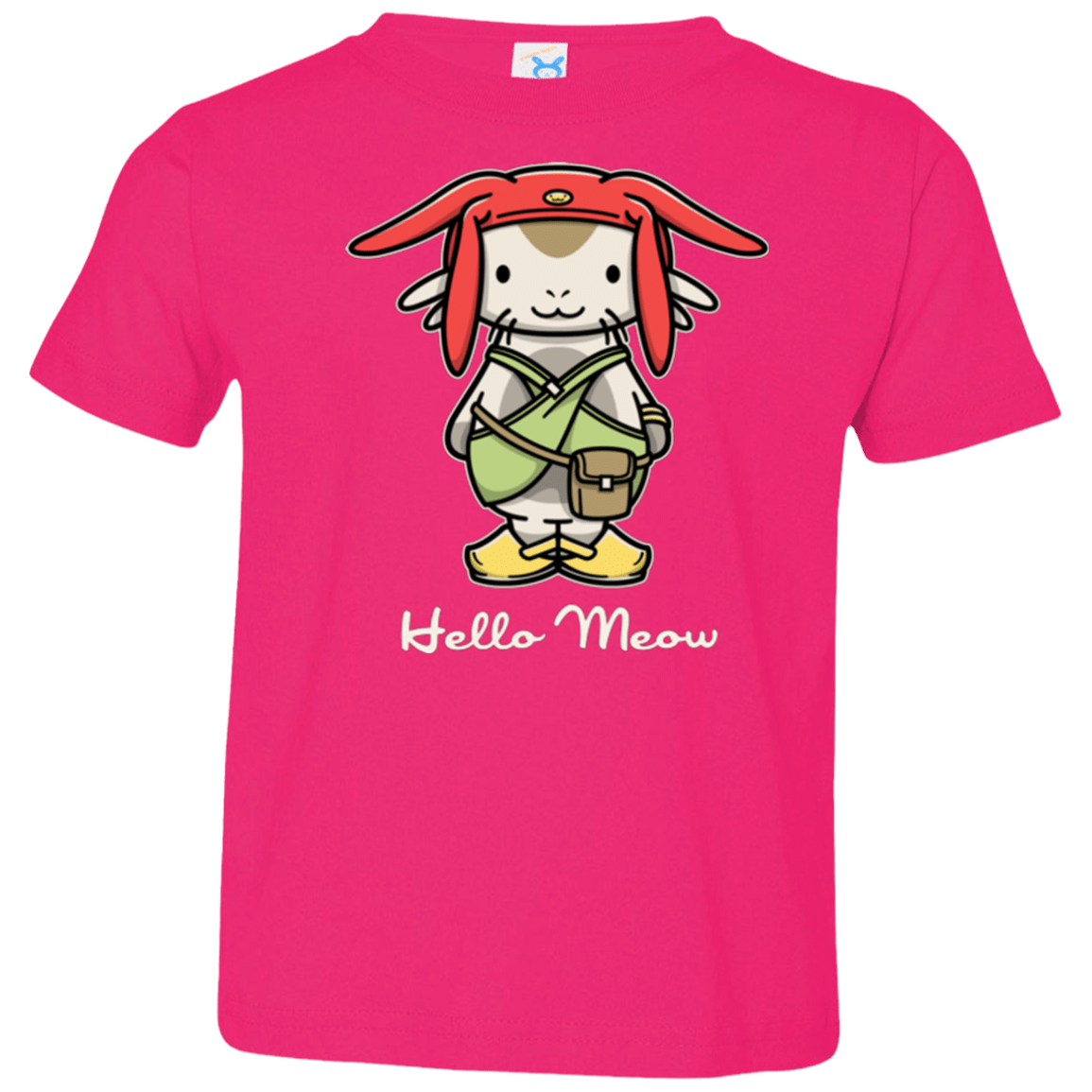 T-Shirts Hot Pink / 2T HELLO MEOW Toddler Premium T-Shirt